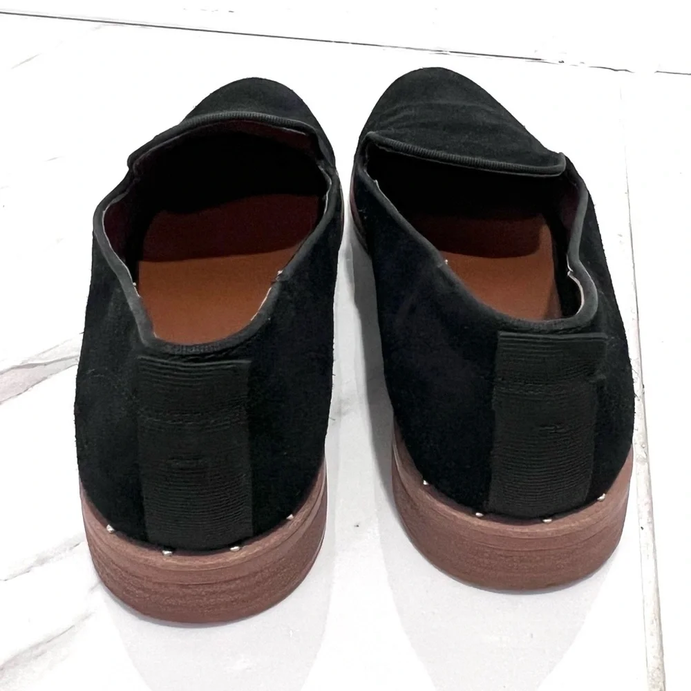 Franco Sarto Jeena Black Suede‎ Women's Loafers 7.5